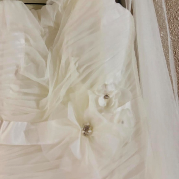 Alfred Angelo Disney Fairytale Tiana 236 Ivory Sash Wedding Dress Size 10 NWT - Picture 9 of 9